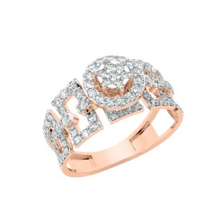 Howard Round Diamond Engagement Ring